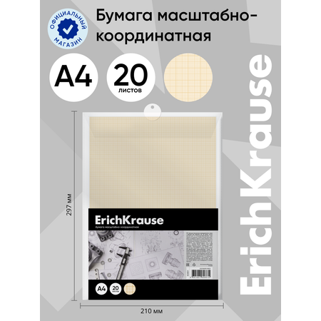 Масштабно-координатная бумага ErichKrause 20 лист.