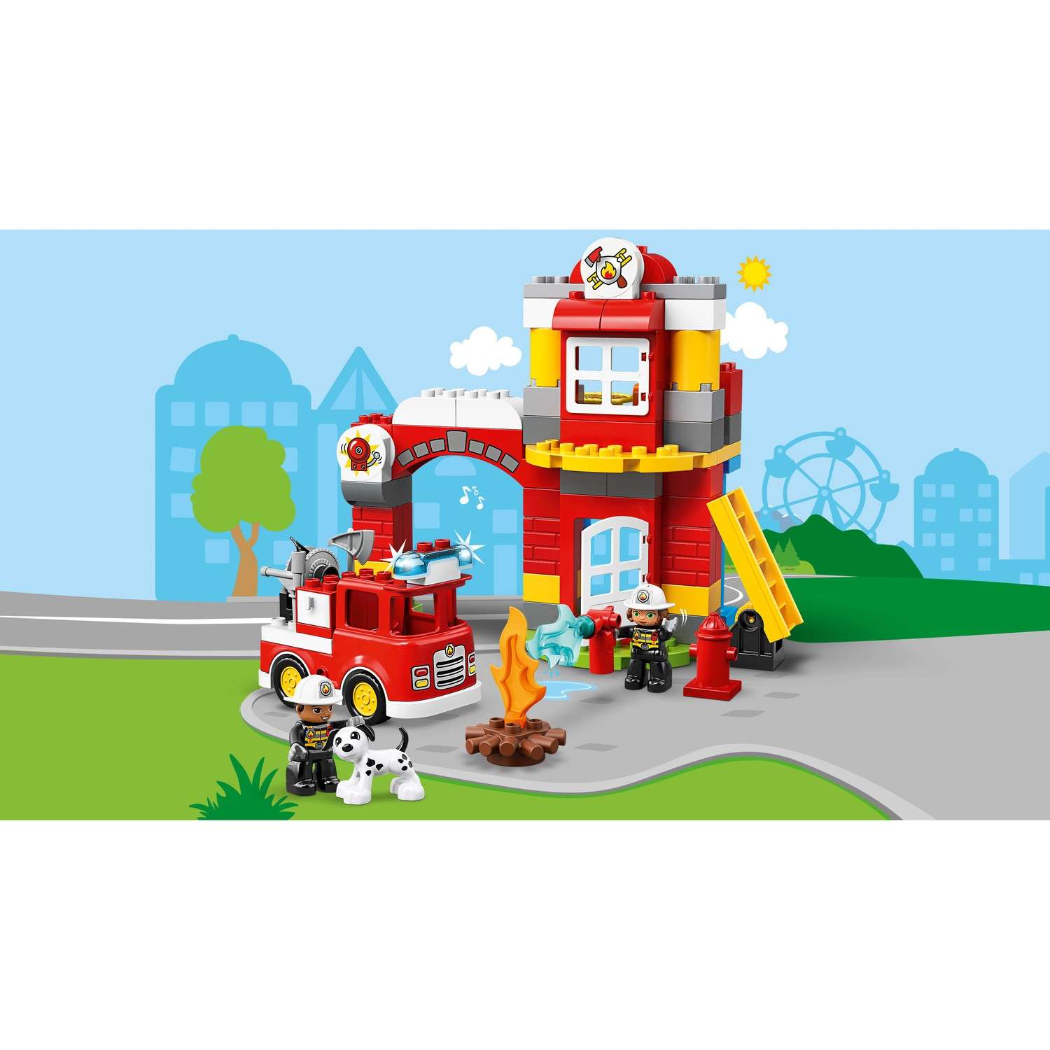 Конструктор LEGO DUPLO Пожарное депо блочный - фото 6