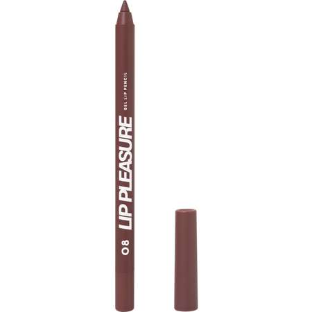 Карандаш для губ Love Generation Lip Pleasure гелевый, стойкий, тон 08 темно-коричневый, 1,35 г