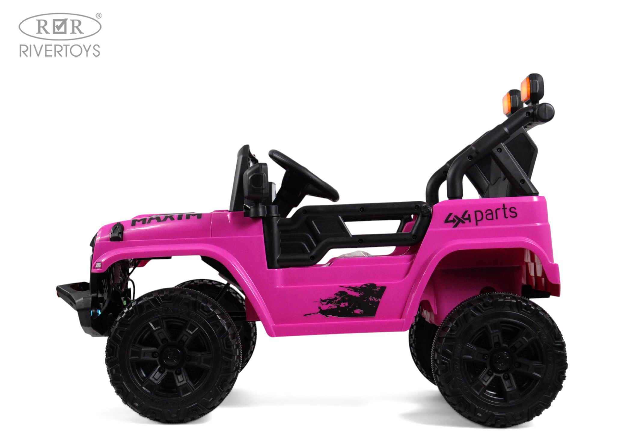 Электромобиль RIVERTOYS М101БХ-PINK С пультом ДУ - фото 10