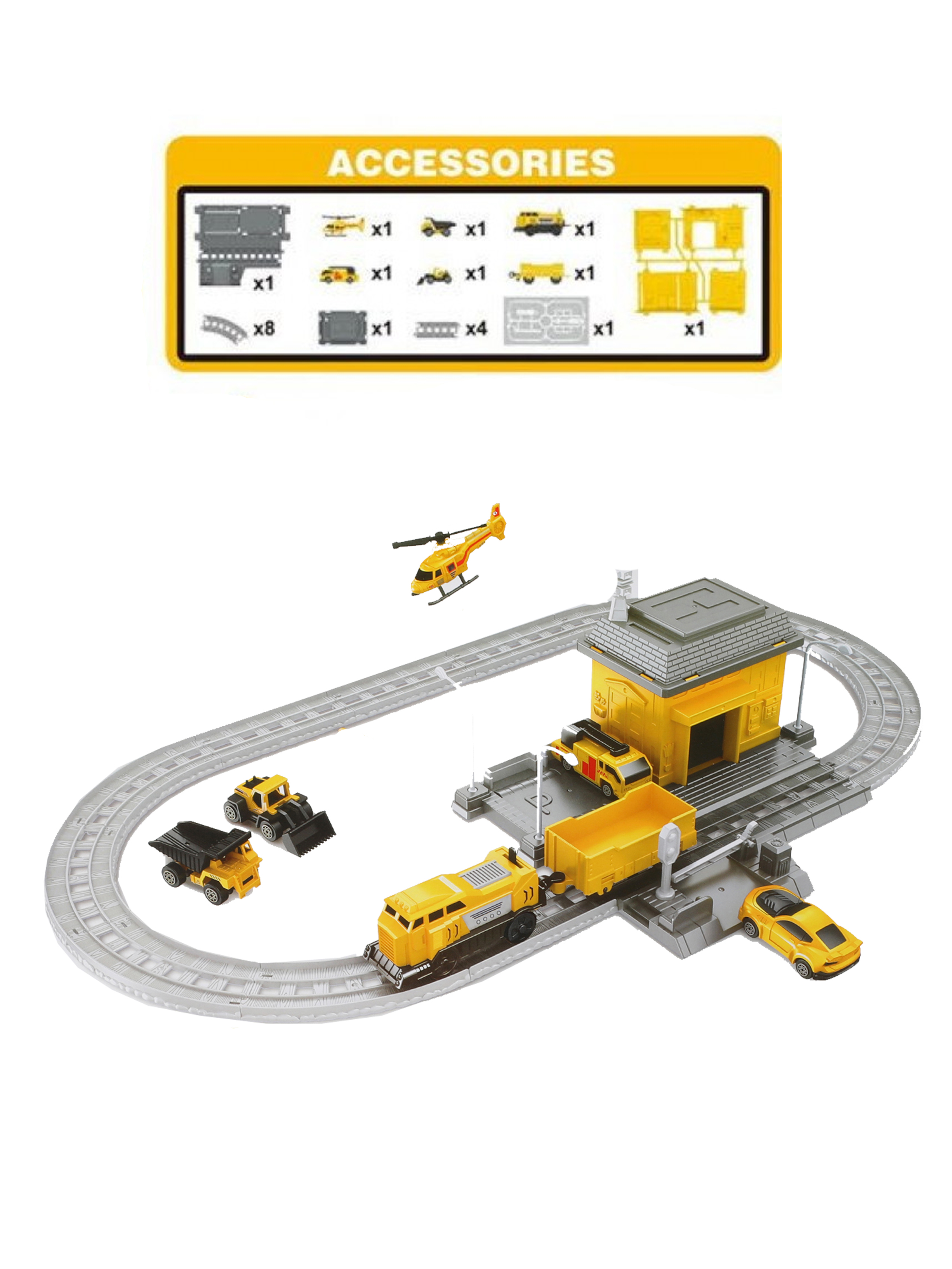 Набор железнодорожный Наша Игрушка 642073 - фото 2