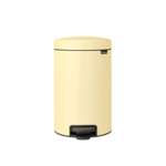 Бак мусорный Brabantia NewIcon с педалью ванильно-желтый 12л 233807