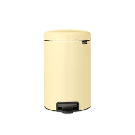 Бак мусорный Brabantia NewIcon с педалью ванильно-желтый 12л 233807