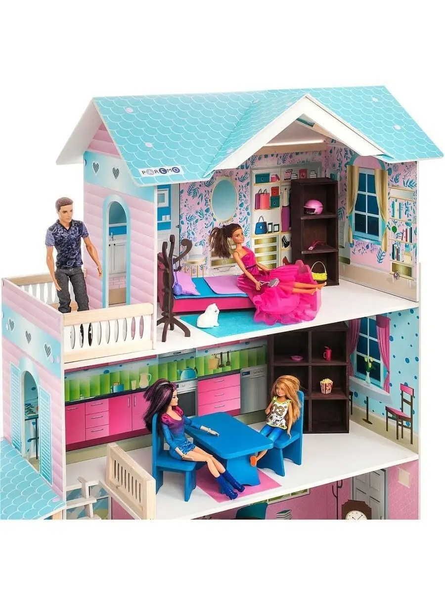 Домик для кукол PAREMO 118 см с мебелью PD318-12 - фото 11