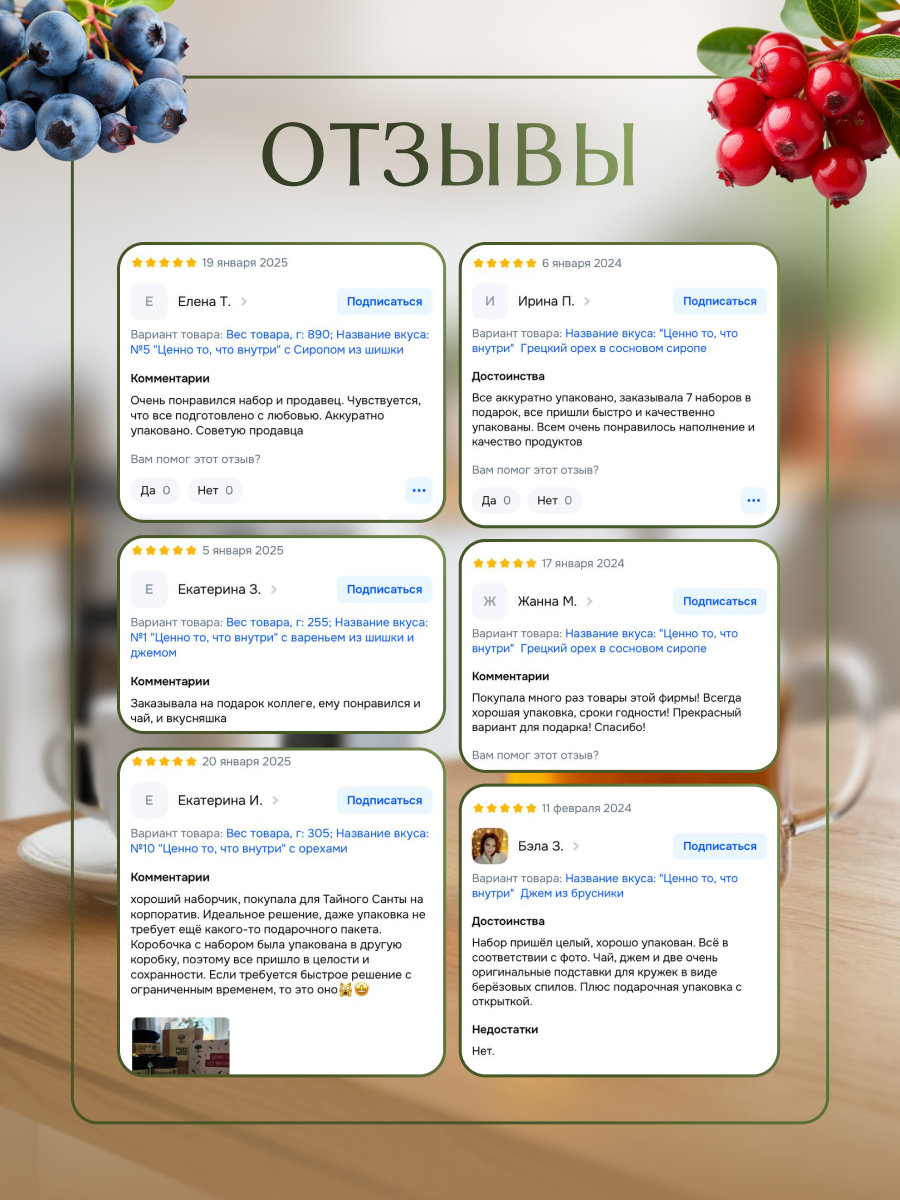 Набор №3 Русский лес с Черничным джемом Ценно то что внутри - фото 9