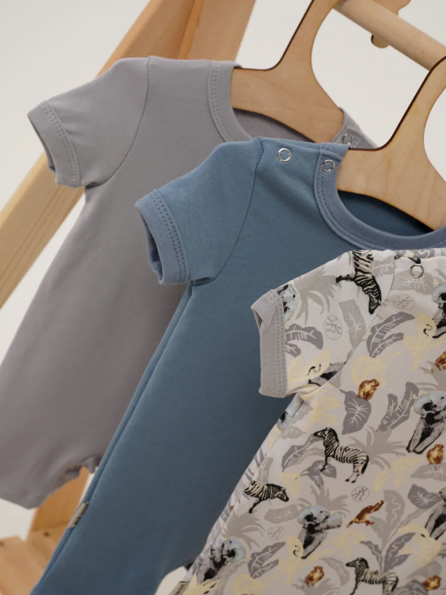 Песочник 3 шт Супер Пупс нбр/3прпе/ДжунглиСафариСерыйГолубой - фото 20