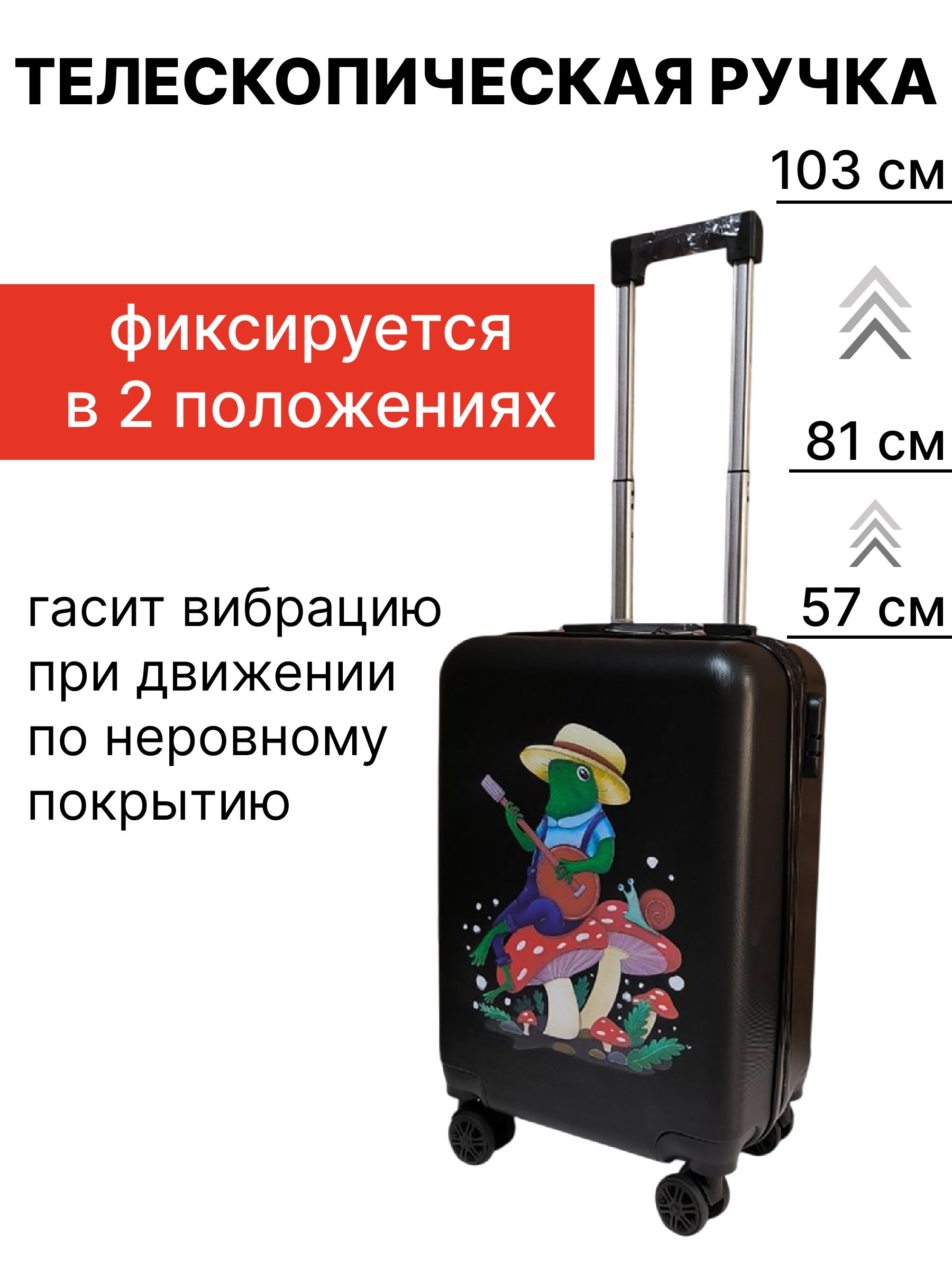 Чемодан LATS Лягушки - фото 5