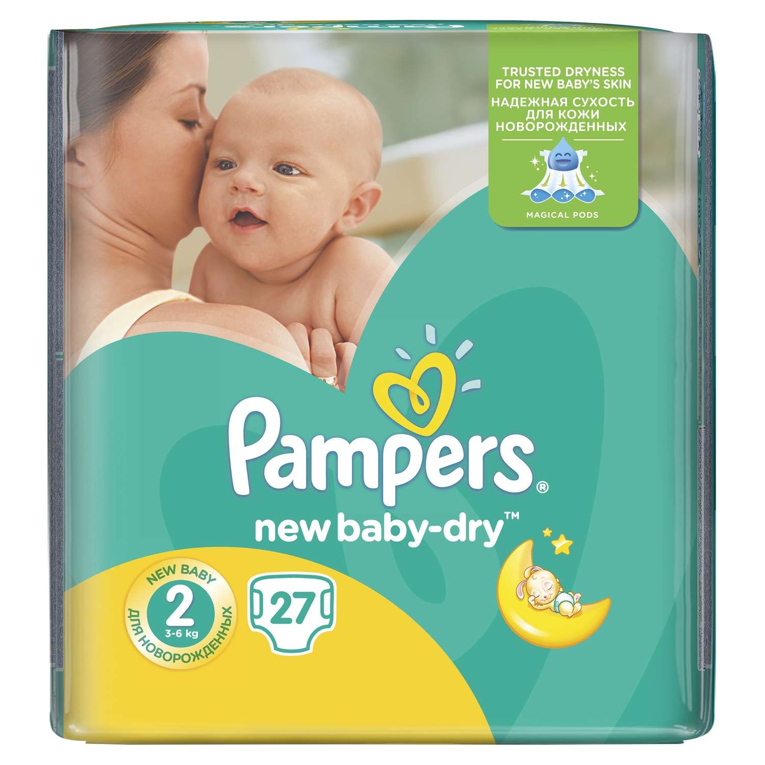 Подгузники Pampers New Baby-Dry 2 (3-6 кг) 27 шт. - фото 2