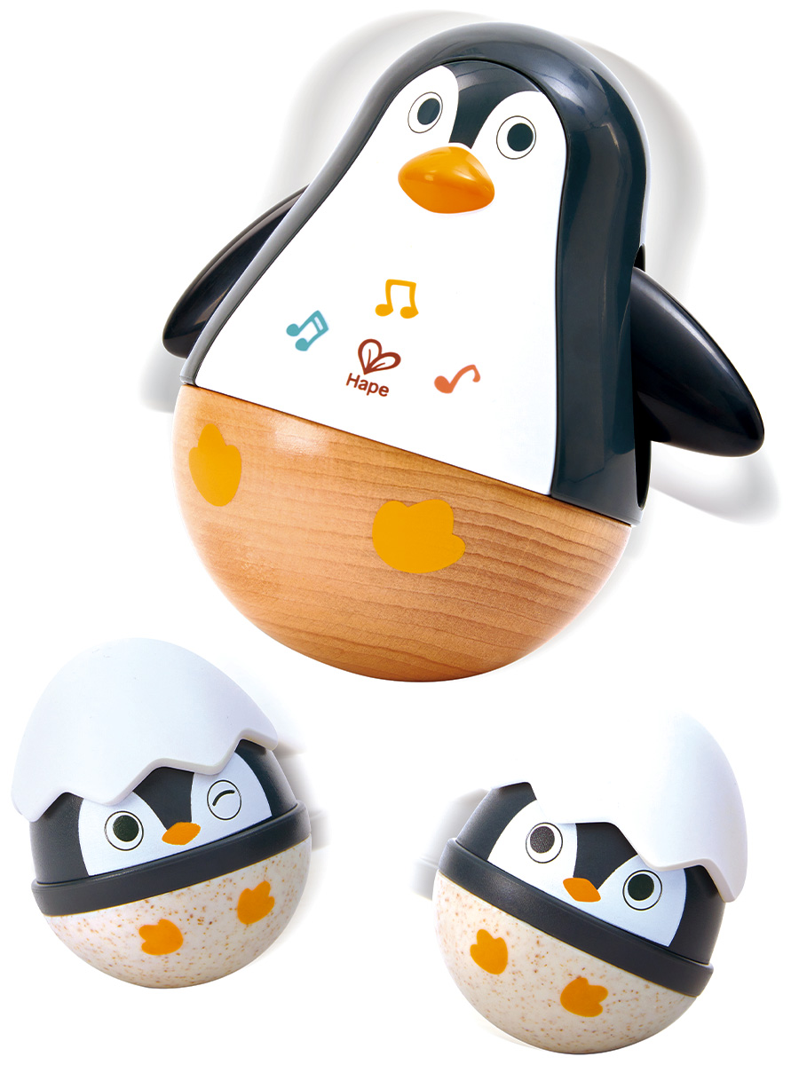 Игрушка Hape неваляшка Семья пингвинов - фото 4