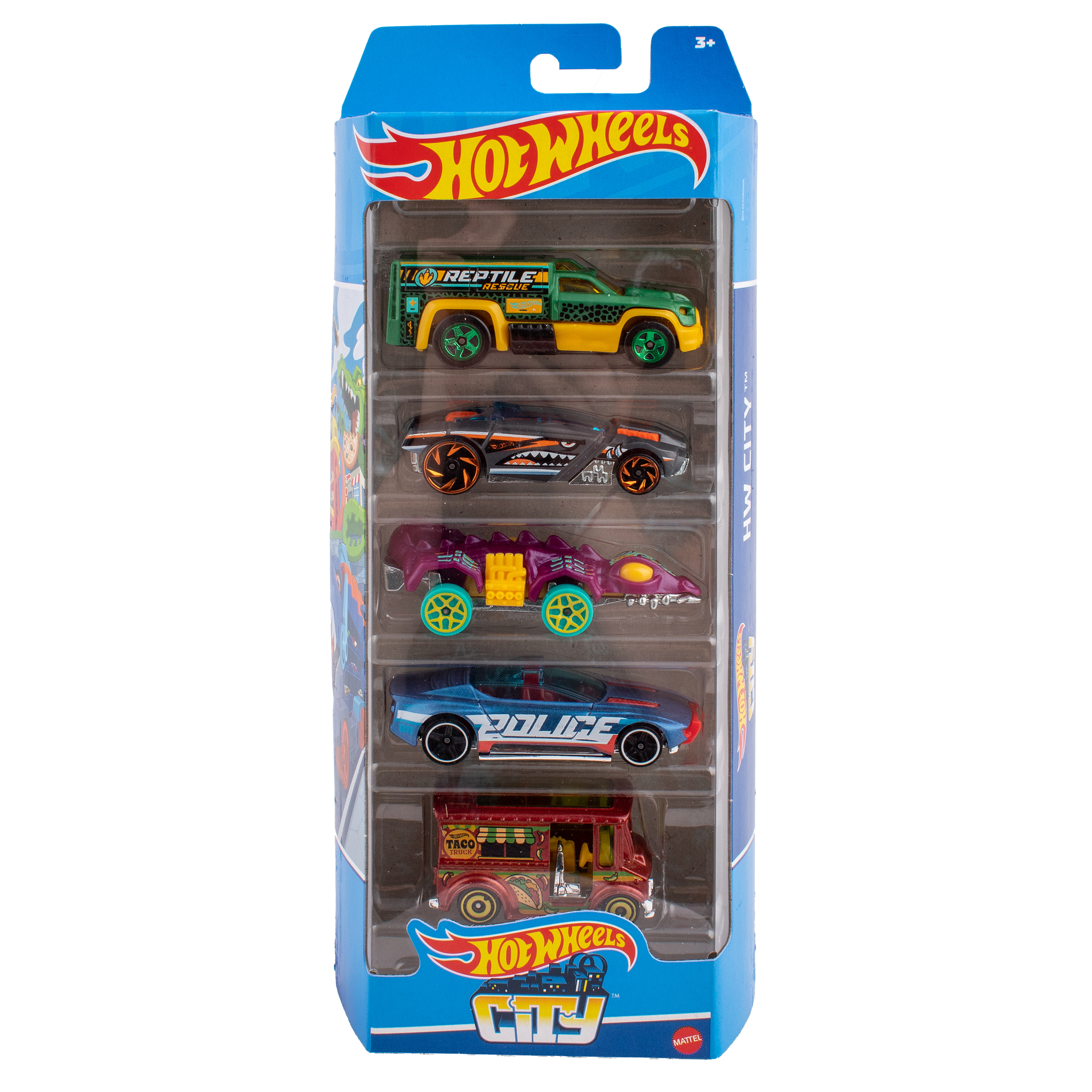 Автомобиль Hot Wheels Набор HW City 5 машинок 1806(HTV39) - фото 1