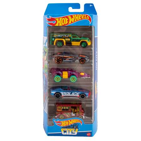 Автомобиль Hot Wheels Набор HW City 5 машинок