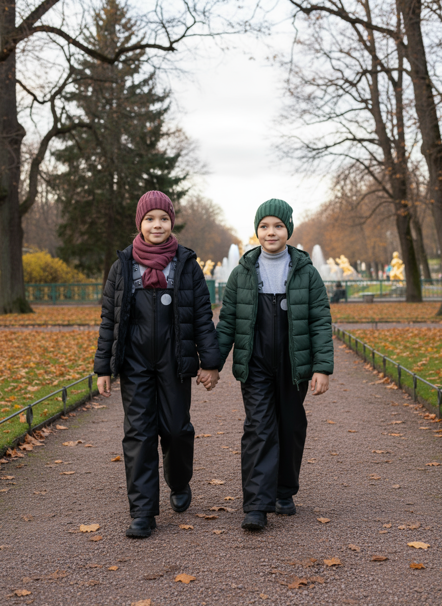 Полукомбинезон Arctic kids 60-013 черный - фото 2