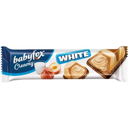 Вафельный батончик Baby Fox Creamy White молочно-ореховый 18.2г