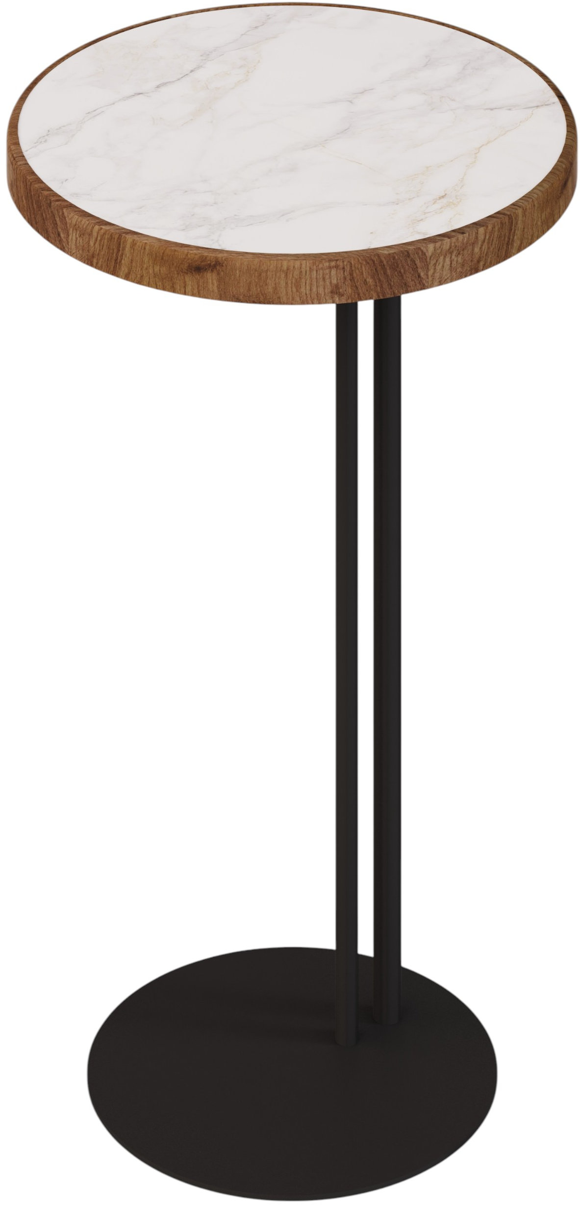 Стол журнальный SLINE Кальяри лайт вяз браун черный - фото 9