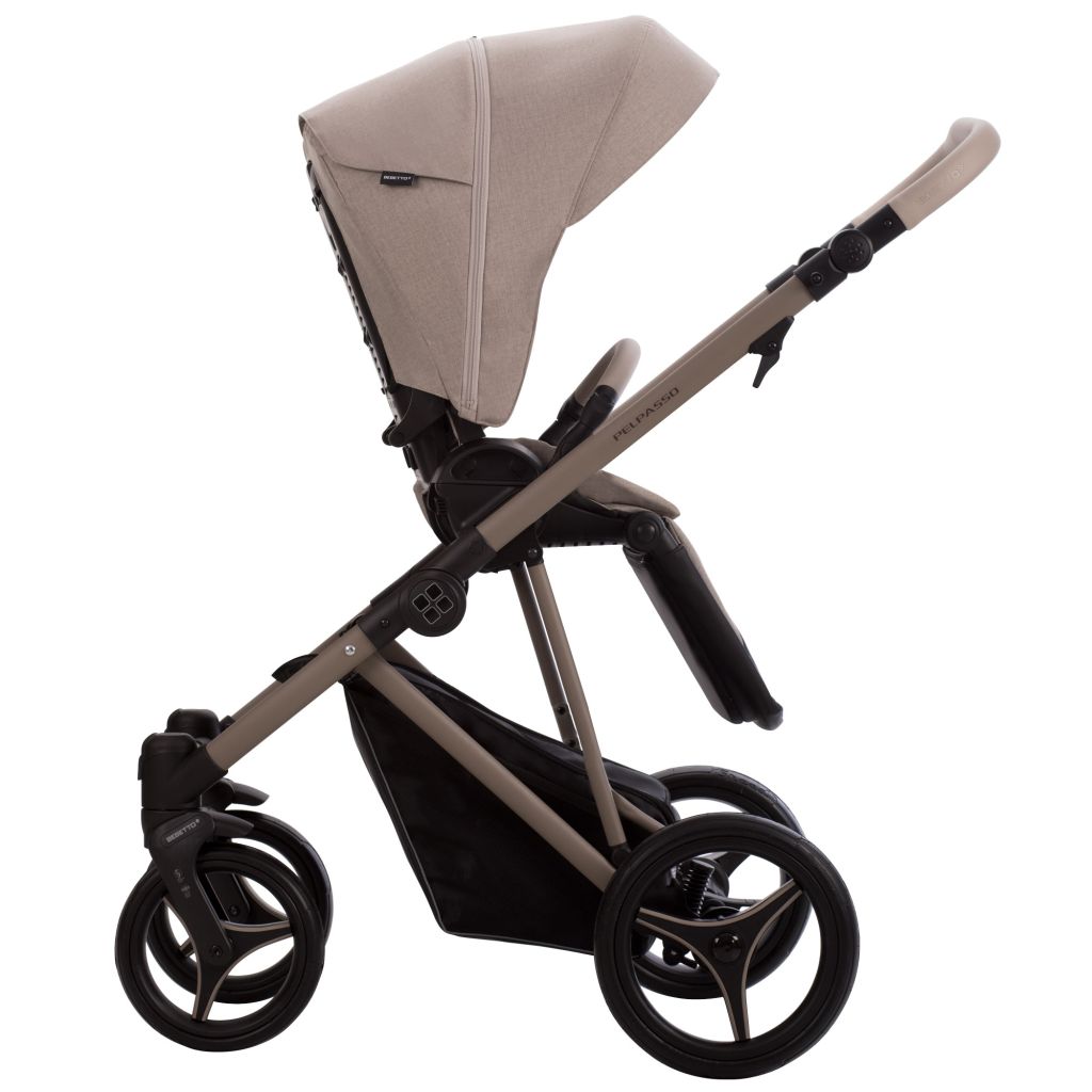 Коляска 2в1 Bebetto Pelpasso 01 Kaszmir св.бежевый бежевый - фото 9