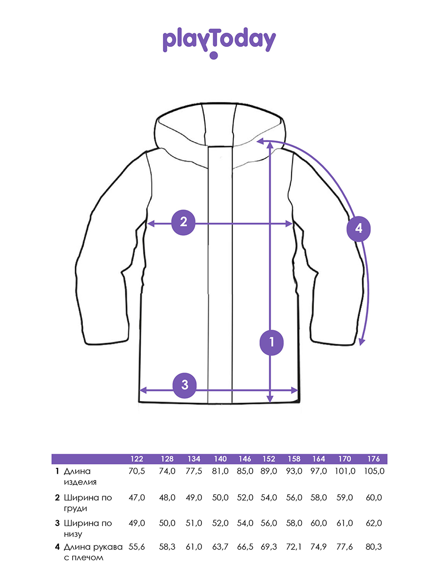 Пальто PlayToday 22317022 - фото 11