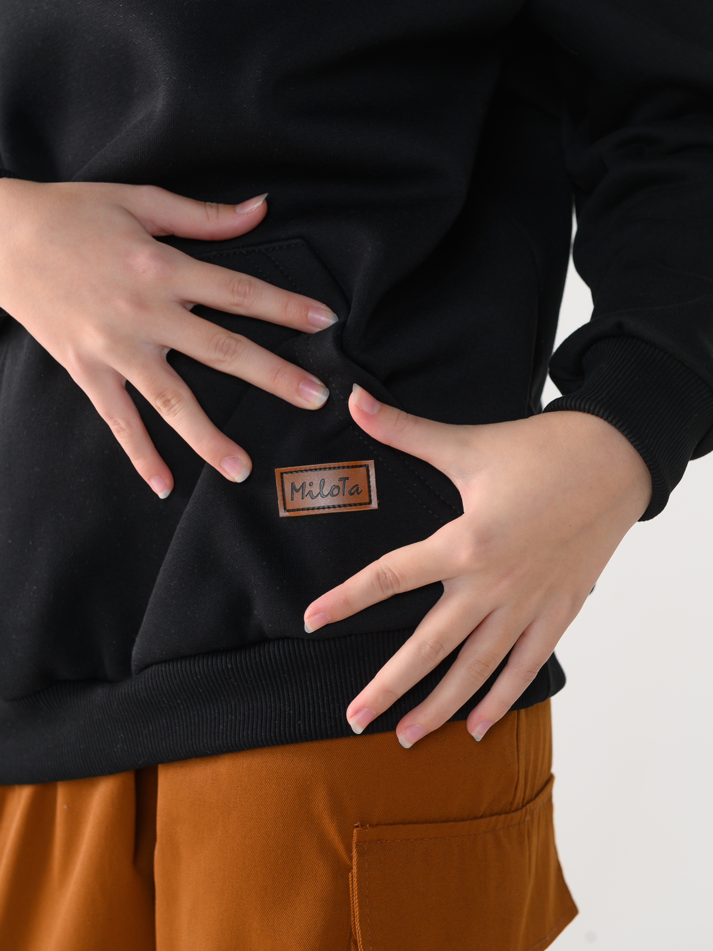 Толстовка MiloTa ТФН04/черный - фото 3