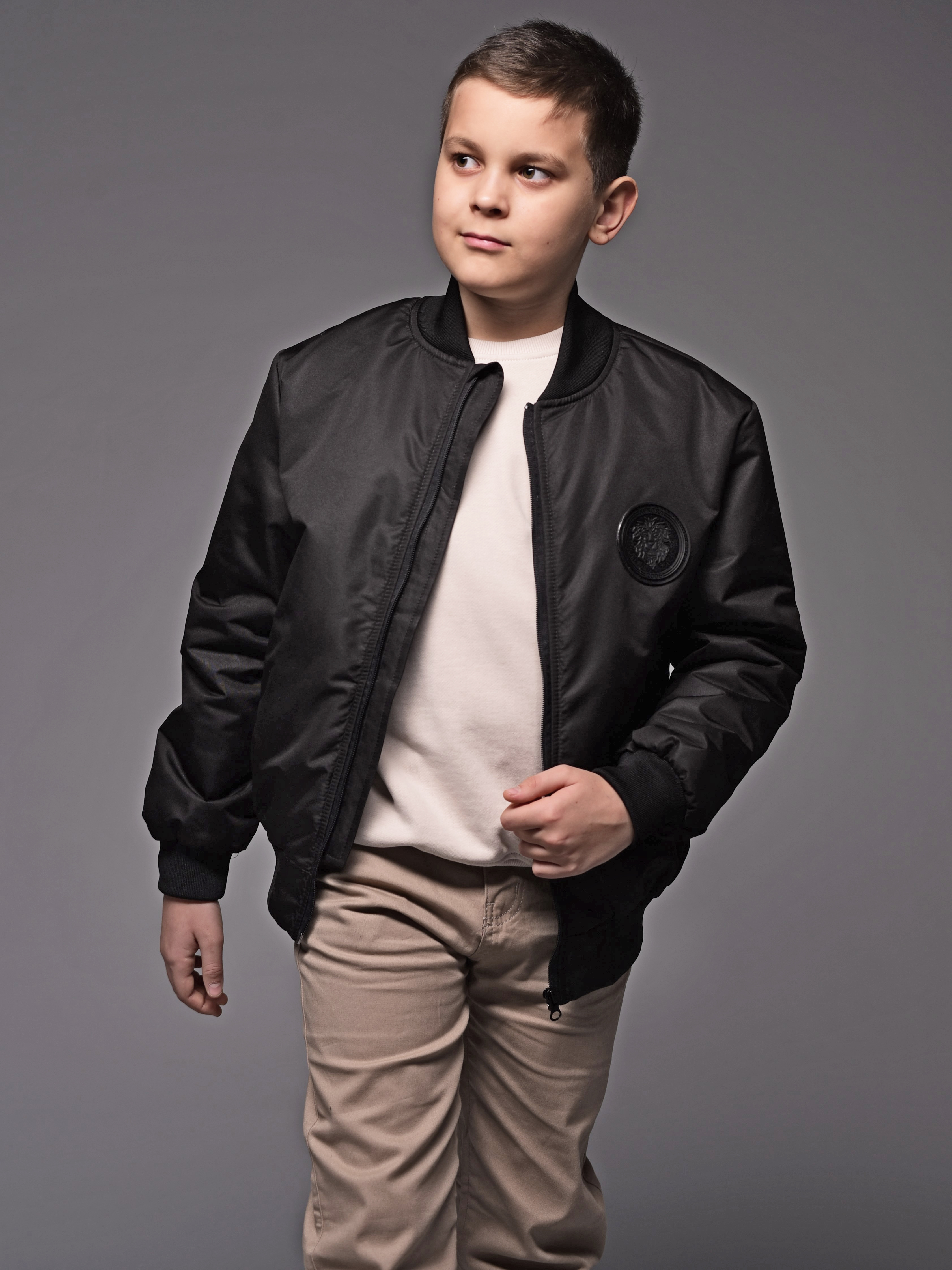 Бомбер Аврора 1039-М/черный - фото 1