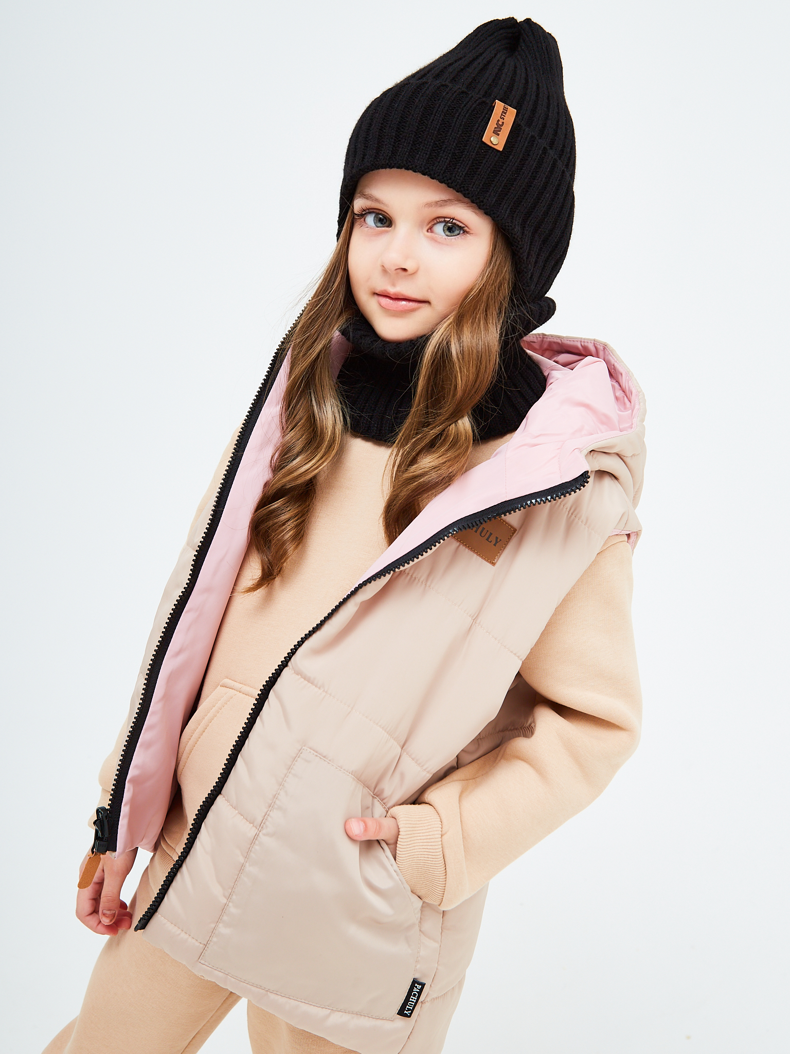 Шапка и снуд NYCkids NYC-H-56-zaviazki-blackG - фото 12