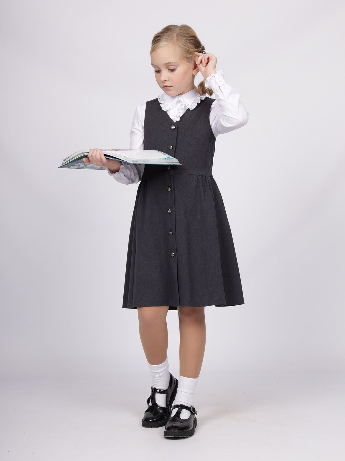 Сарафан Sky Lake 2539 Рио серый - фото 5