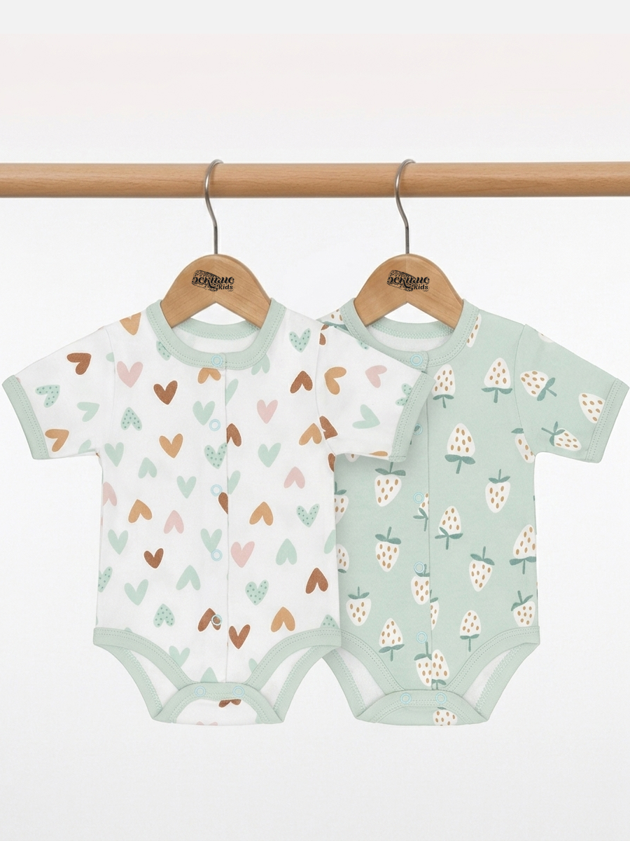 Изображение товара Комплект боди для новорожденных с коротким рукавом 2 шт