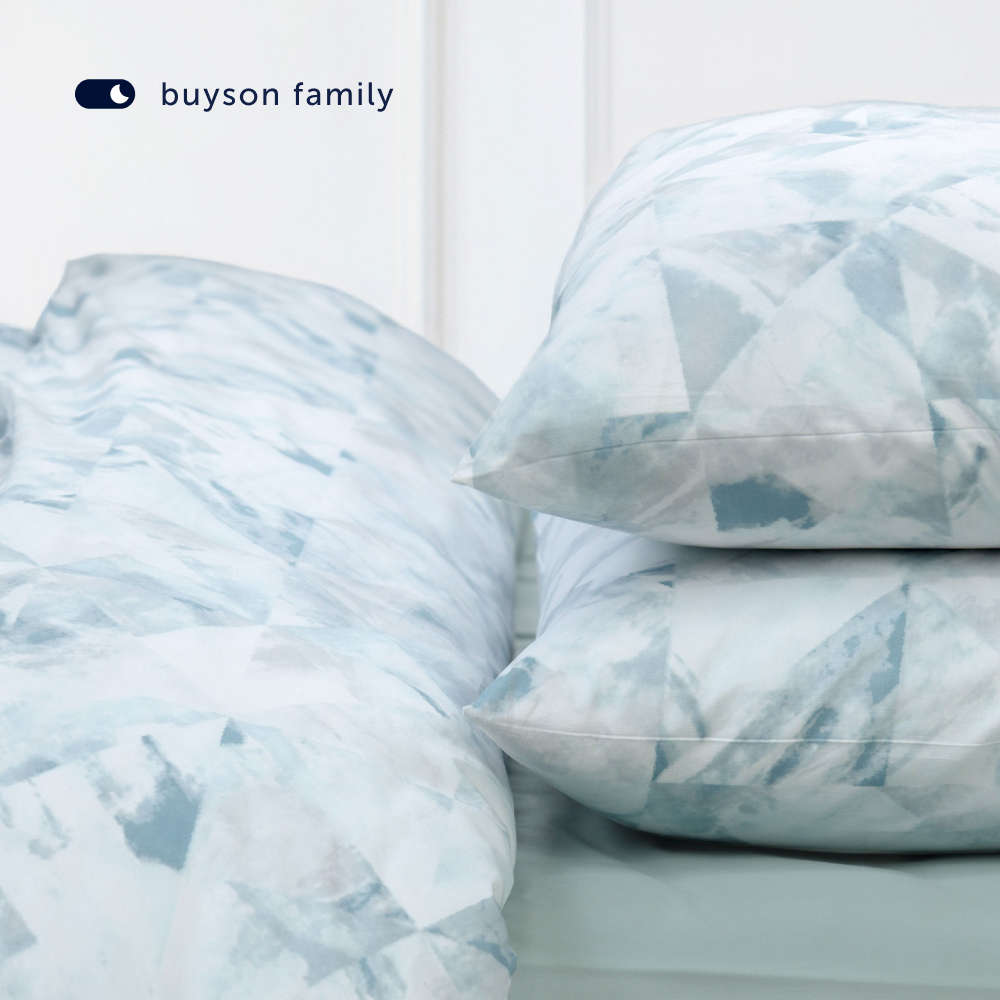 Комплект постельного белья 2-спальный buyson BuyMirage хлопковый сатин цвет Wind - фото 18
