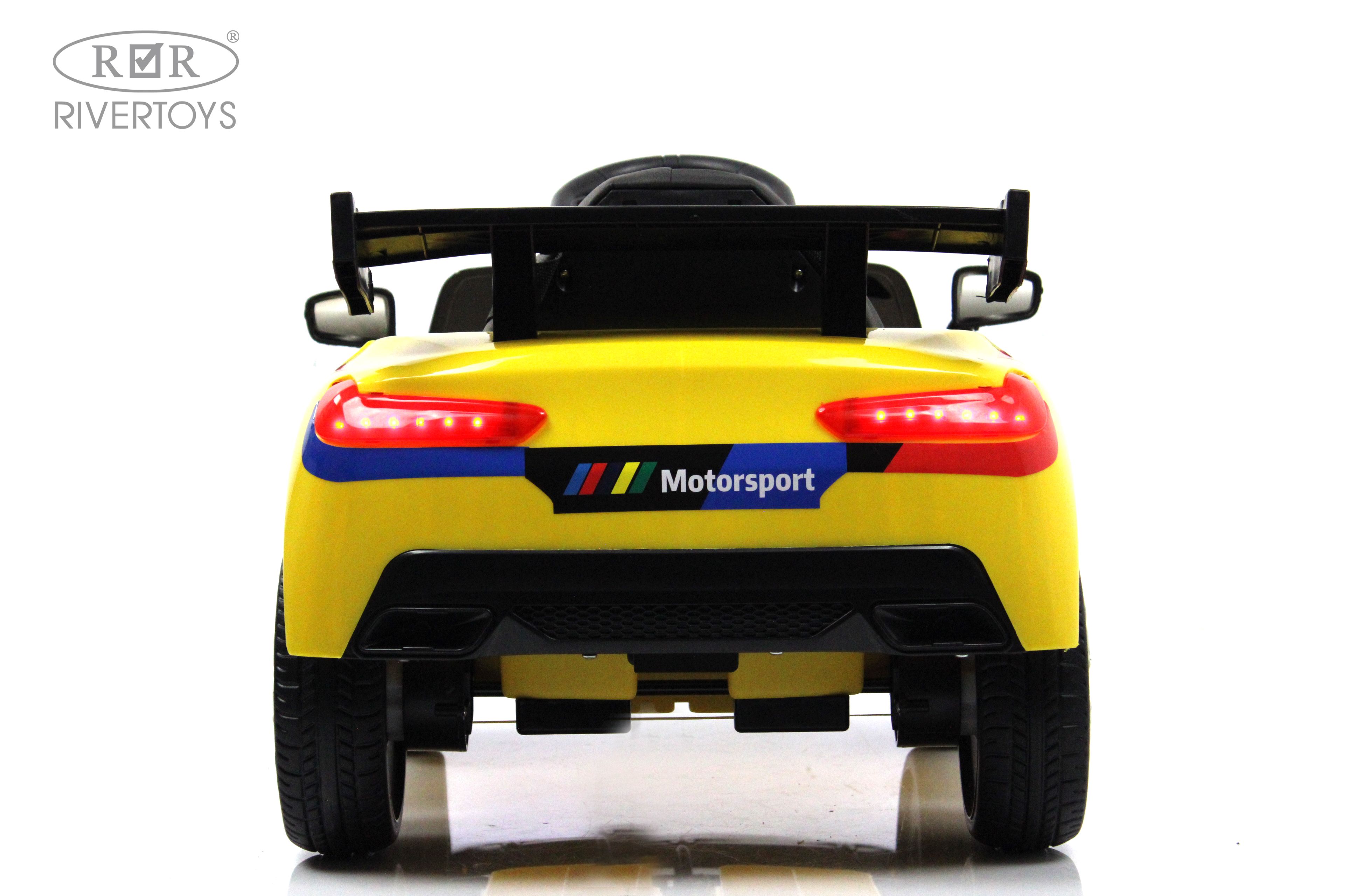 Электромобиль RIVERTOYS F444FF-YELLOW С пультом ДУ - фото 5