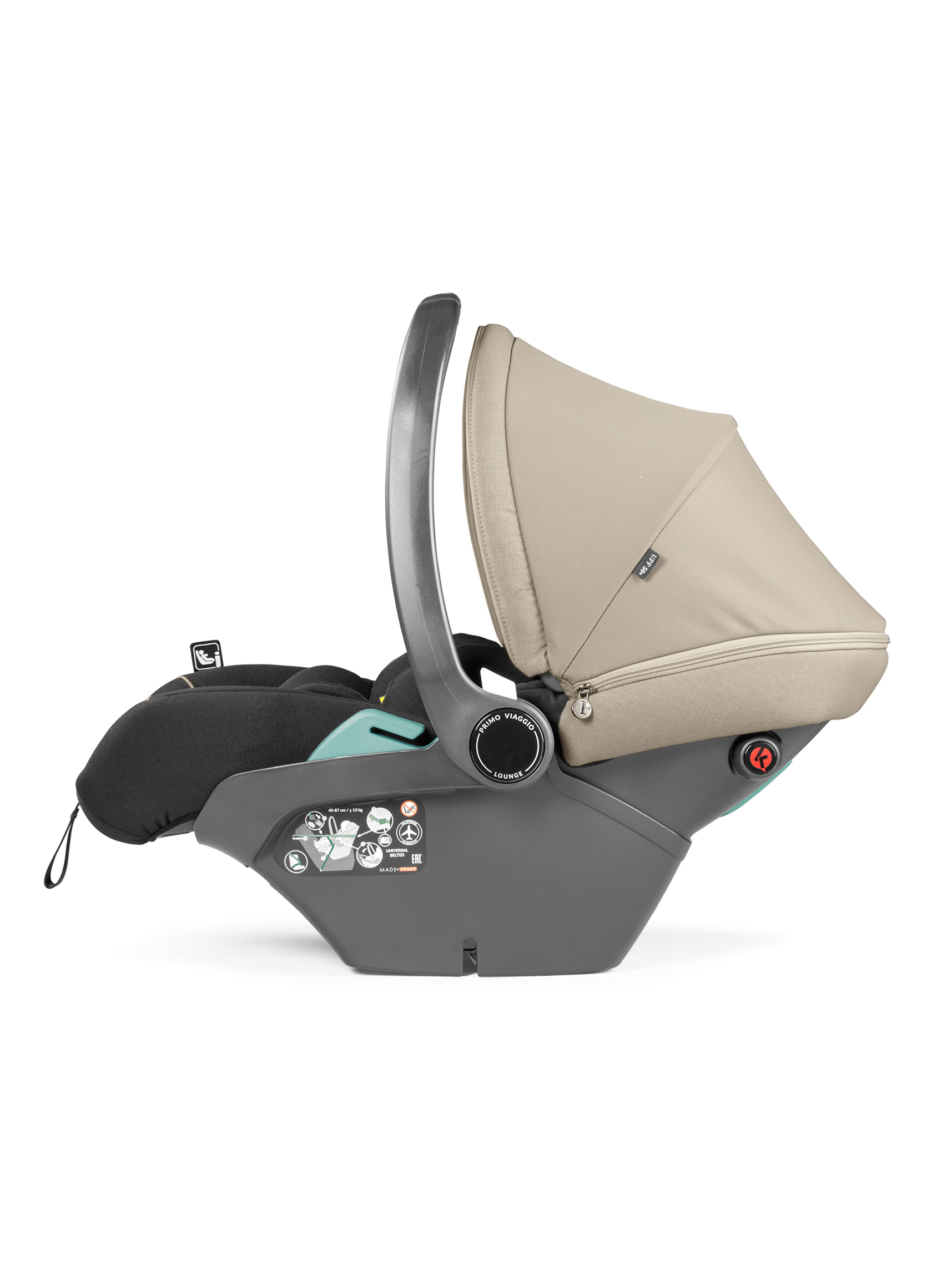 Автокресло Peg-Perego Lounge 0 (0 -13 кг) бежевый - фото 3