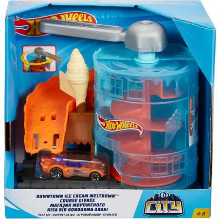 Трек Hot Wheels Магазин мороженого с пусковой установкой