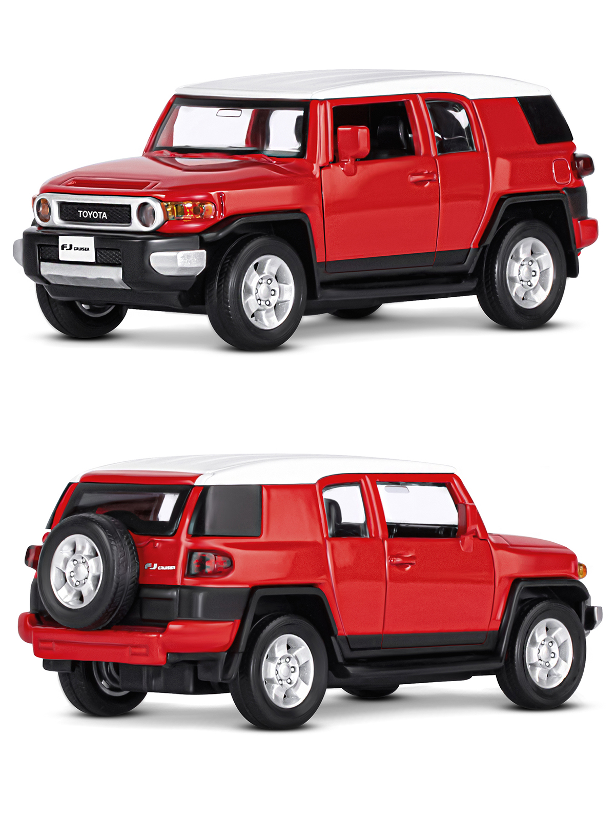 Внедорожник АВТОпанорама Toyota FJ Cruiser 1:32 JB1251289 - фото 6