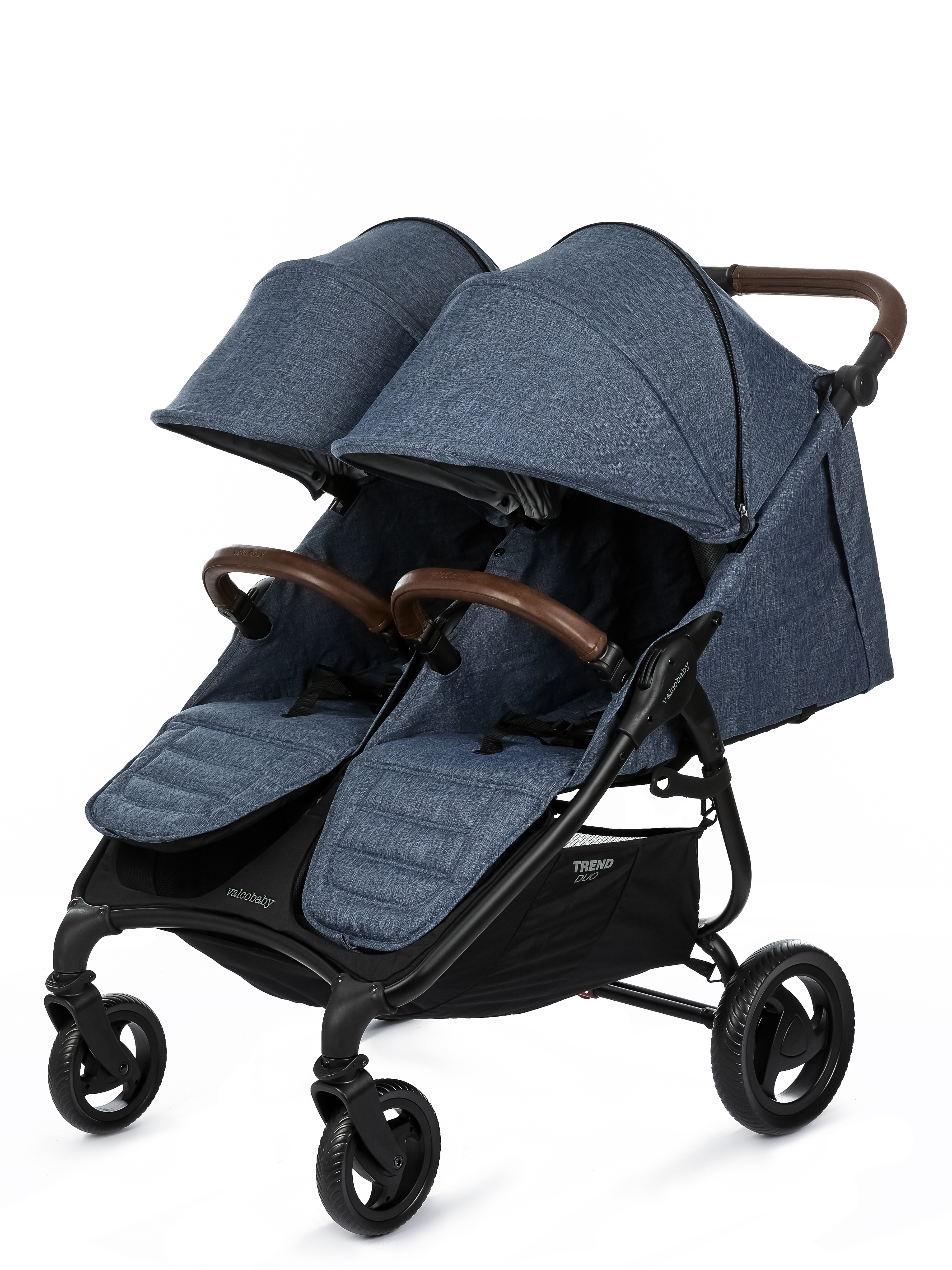 Коляска прогулочная для двойни Valco baby Snap Duo Trend Denim синий - фото 11