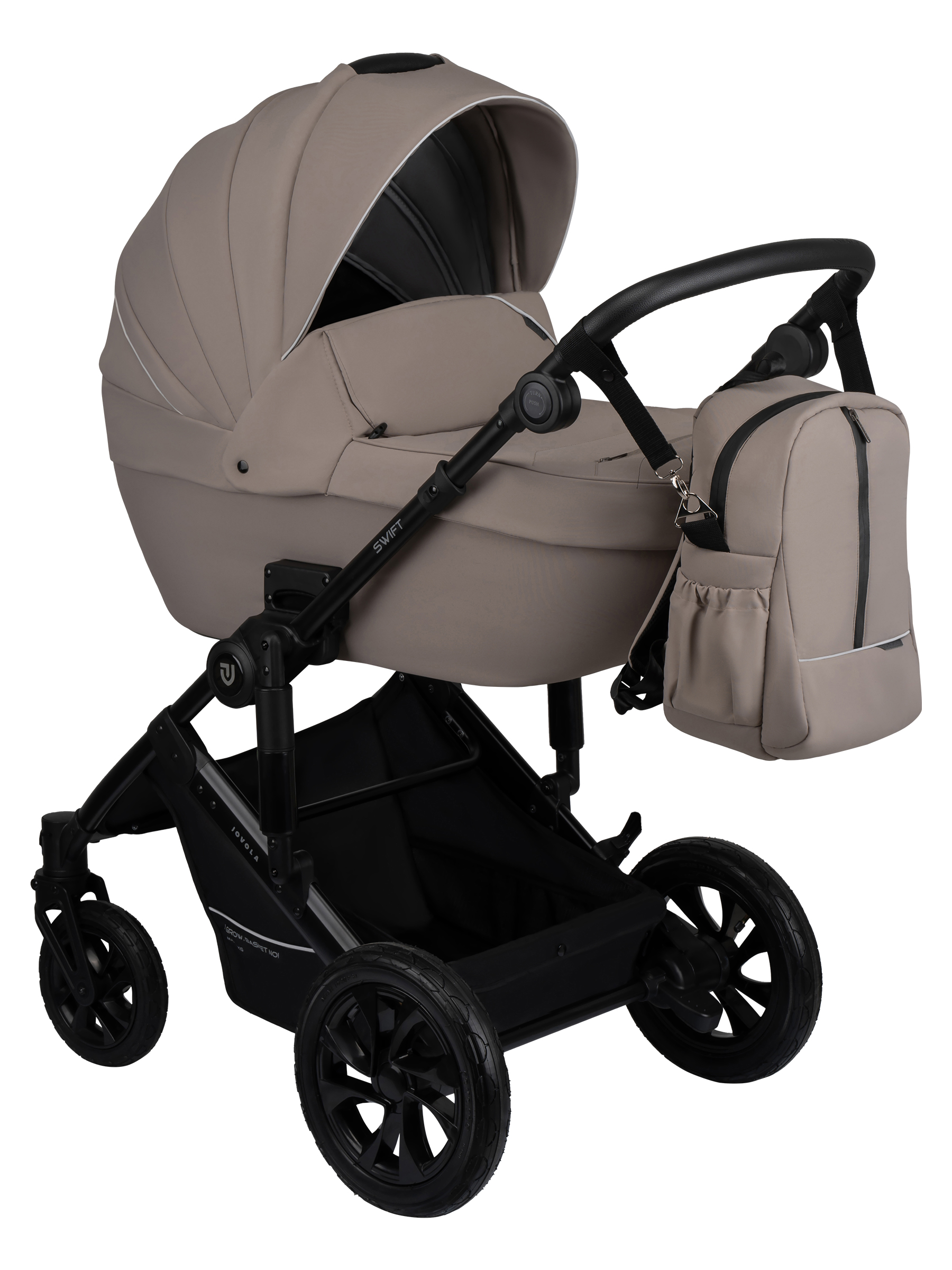 Коляска 3в1 JOVOLA Swift Plus бежевый - фото 1