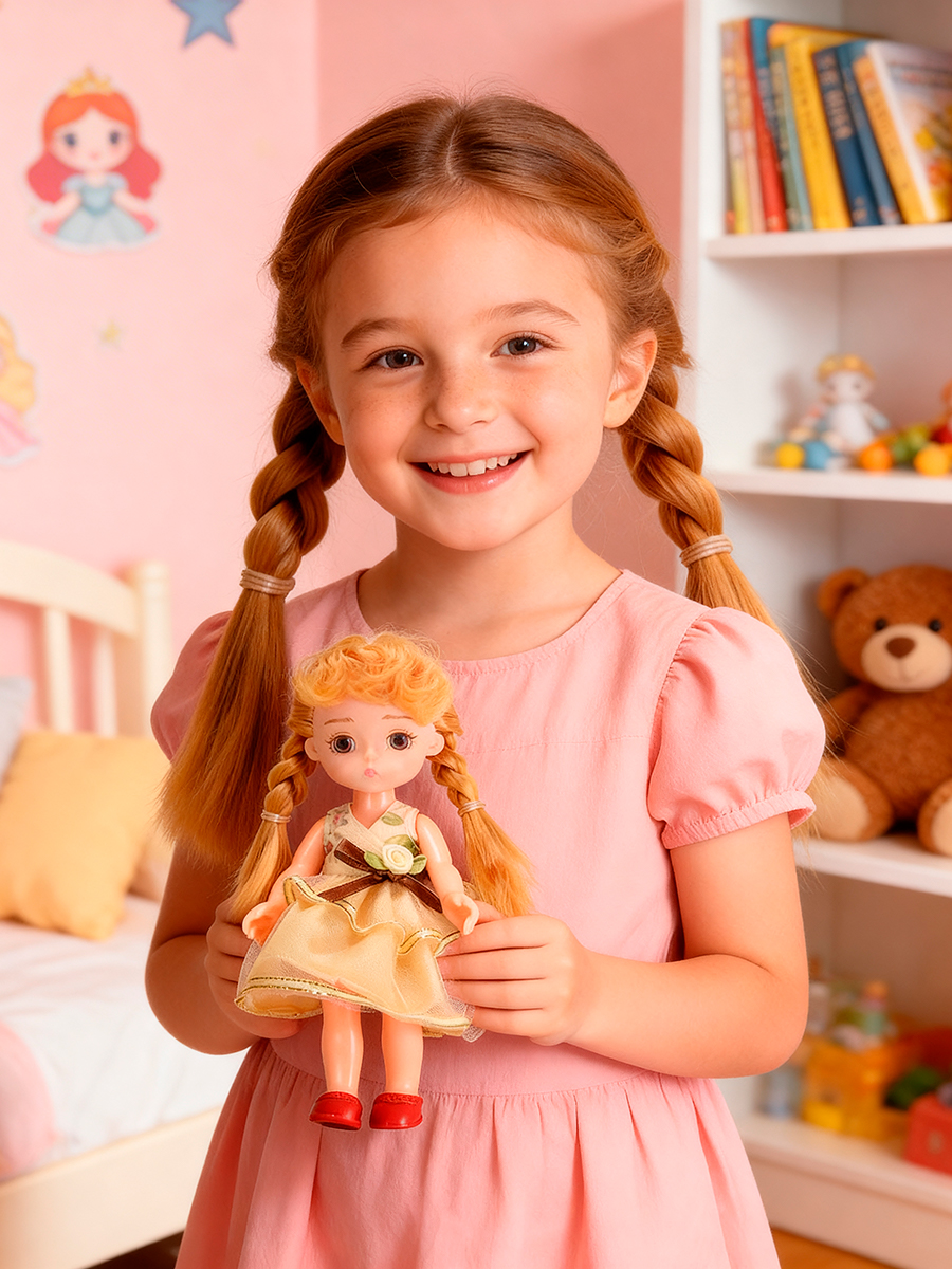 Кукла мини Happy Family Принцесса 16 см сумочка 10 см HP1125900 - фото 7