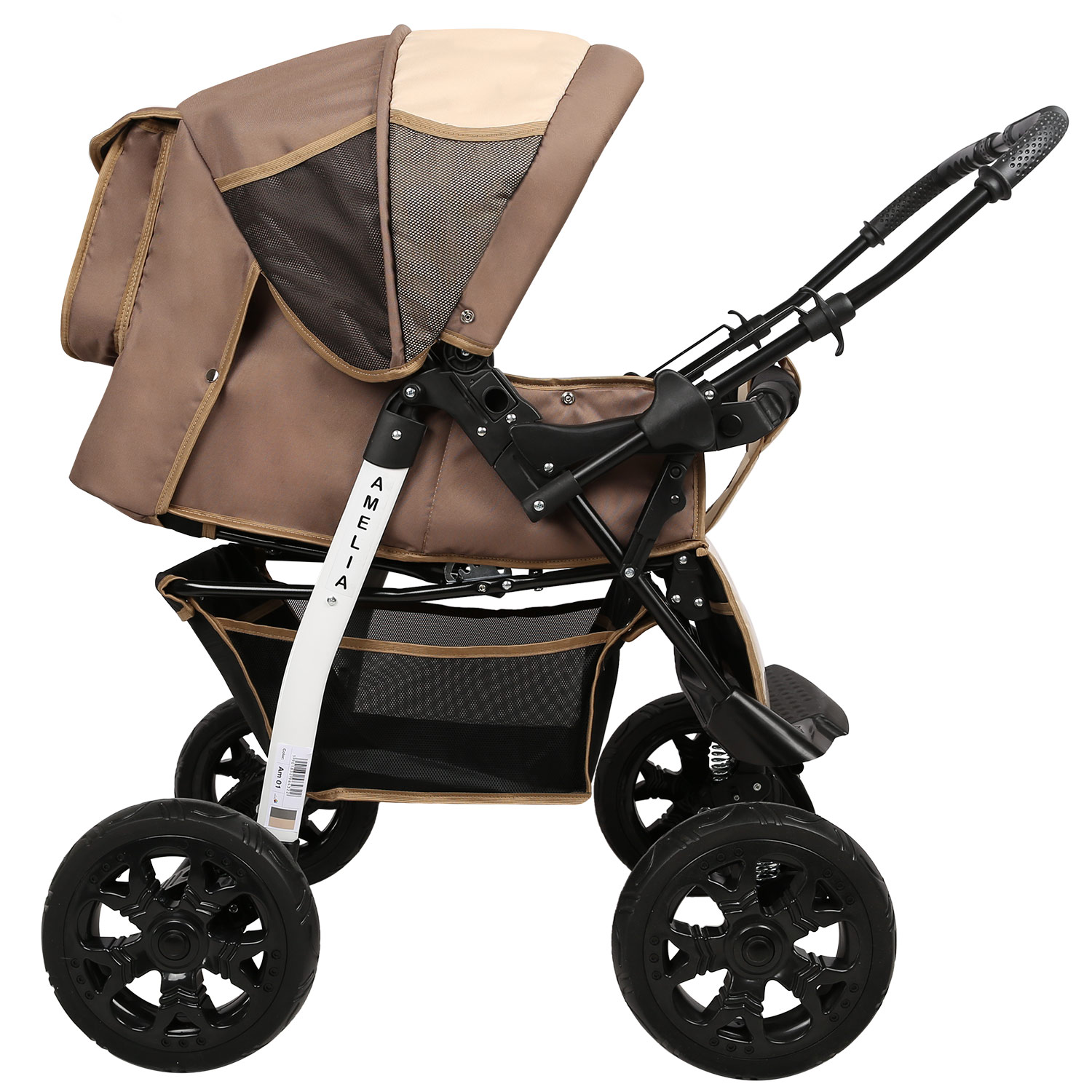 Коляска трансформер alis Amelia бежевый - фото 7