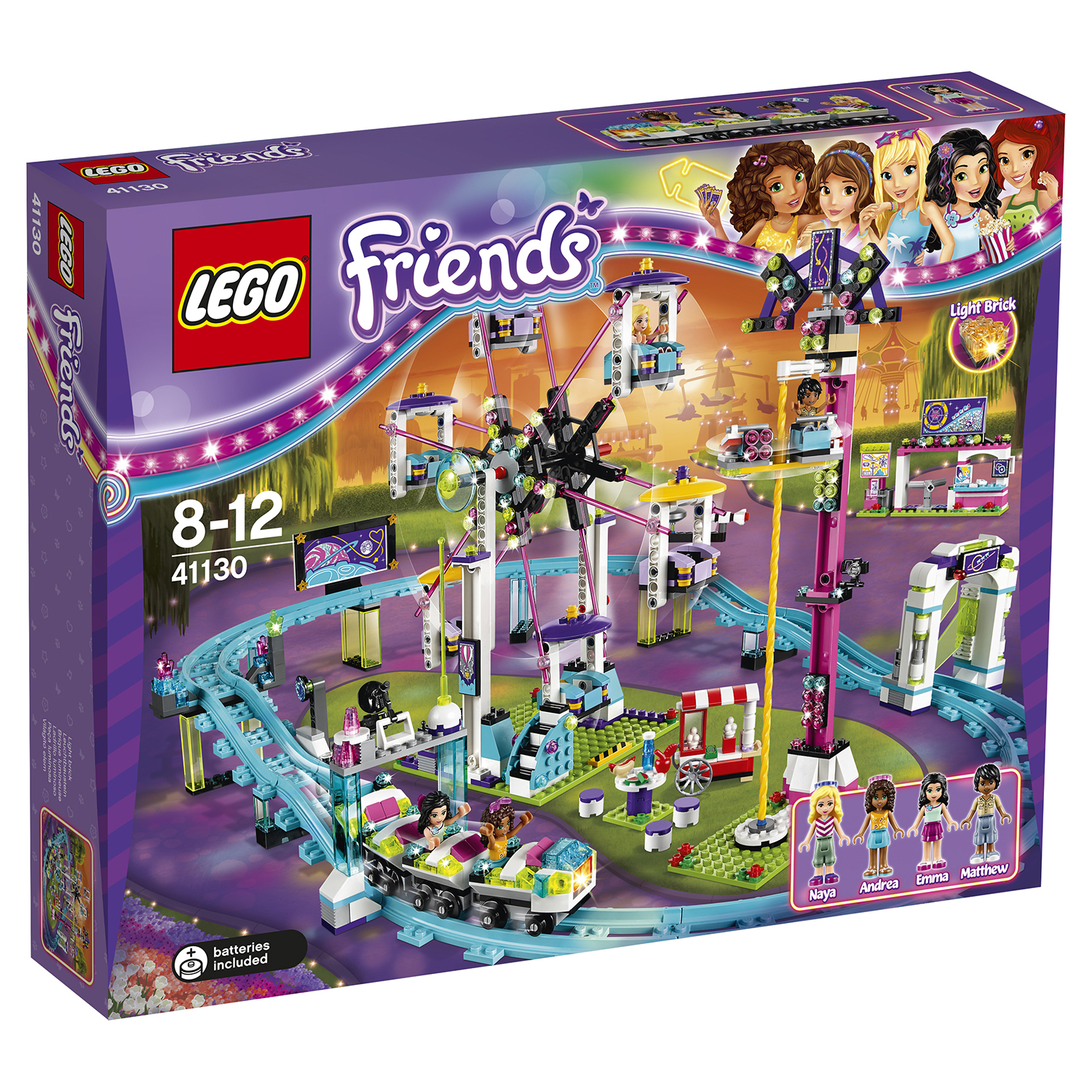 Конструктор LEGO Friends Американские горки блочный - фото 2