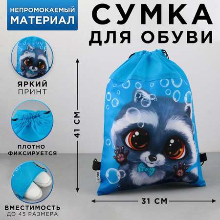 Мешок для обуви ArtFox STUDY Крошка енот