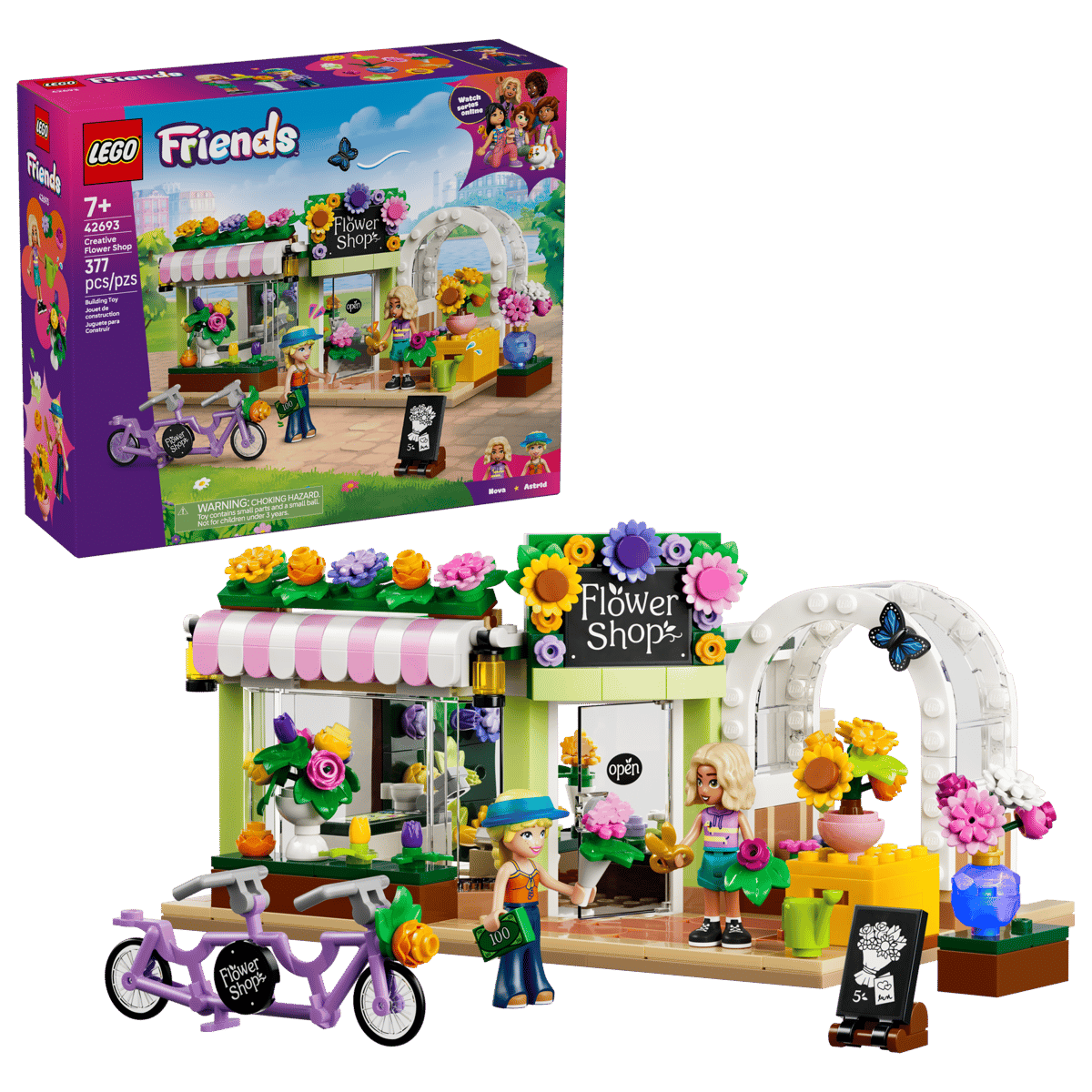 Конструктор LEGO Friends Креативный цветочный магазин 377 дет. - фото 1