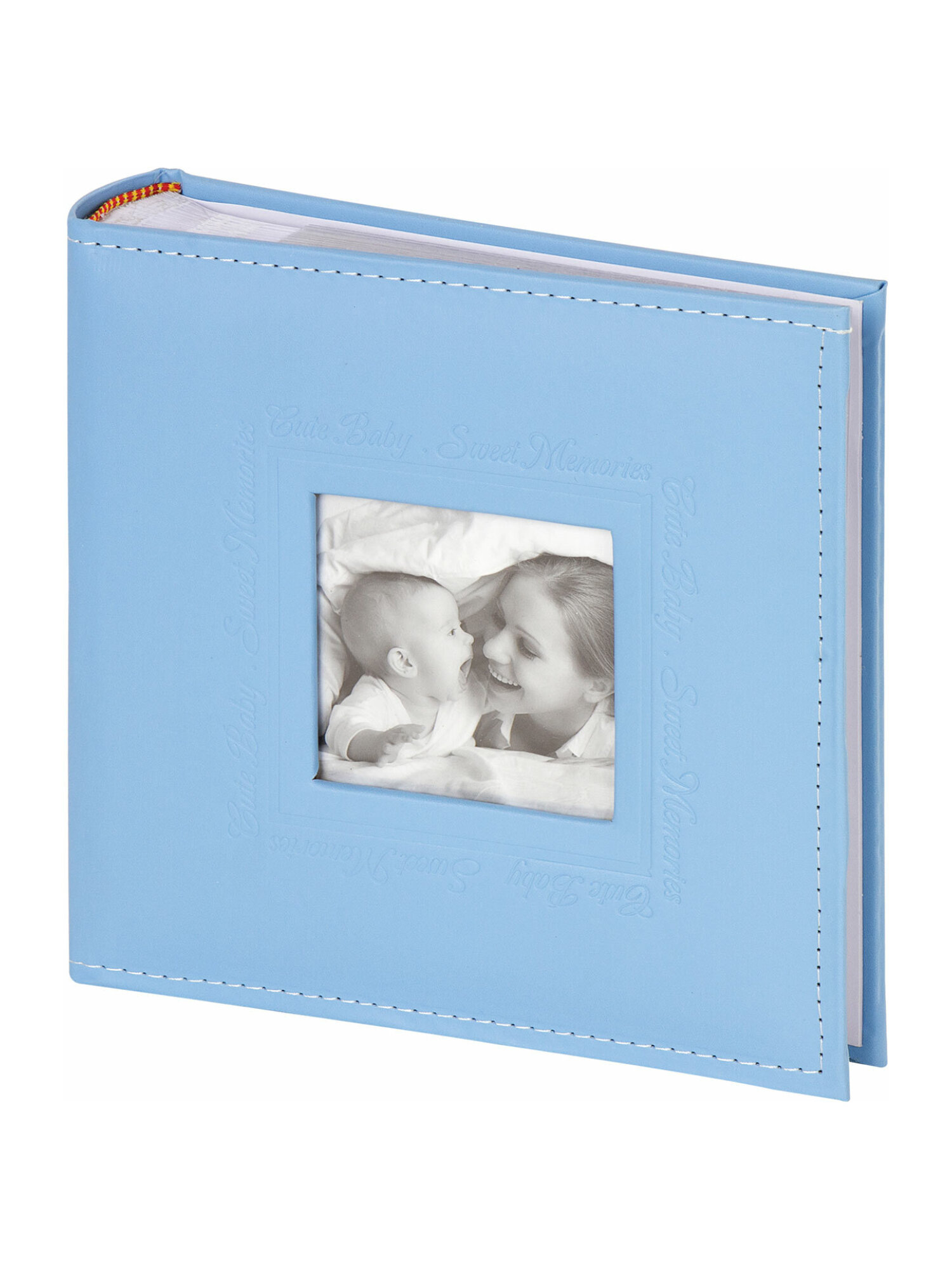 Фотоальбом Brauberg Cute Baby на 200 фото бумажные страницы синий - фото 10