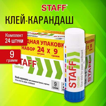 Клей-карандаш Staff 24 шт.