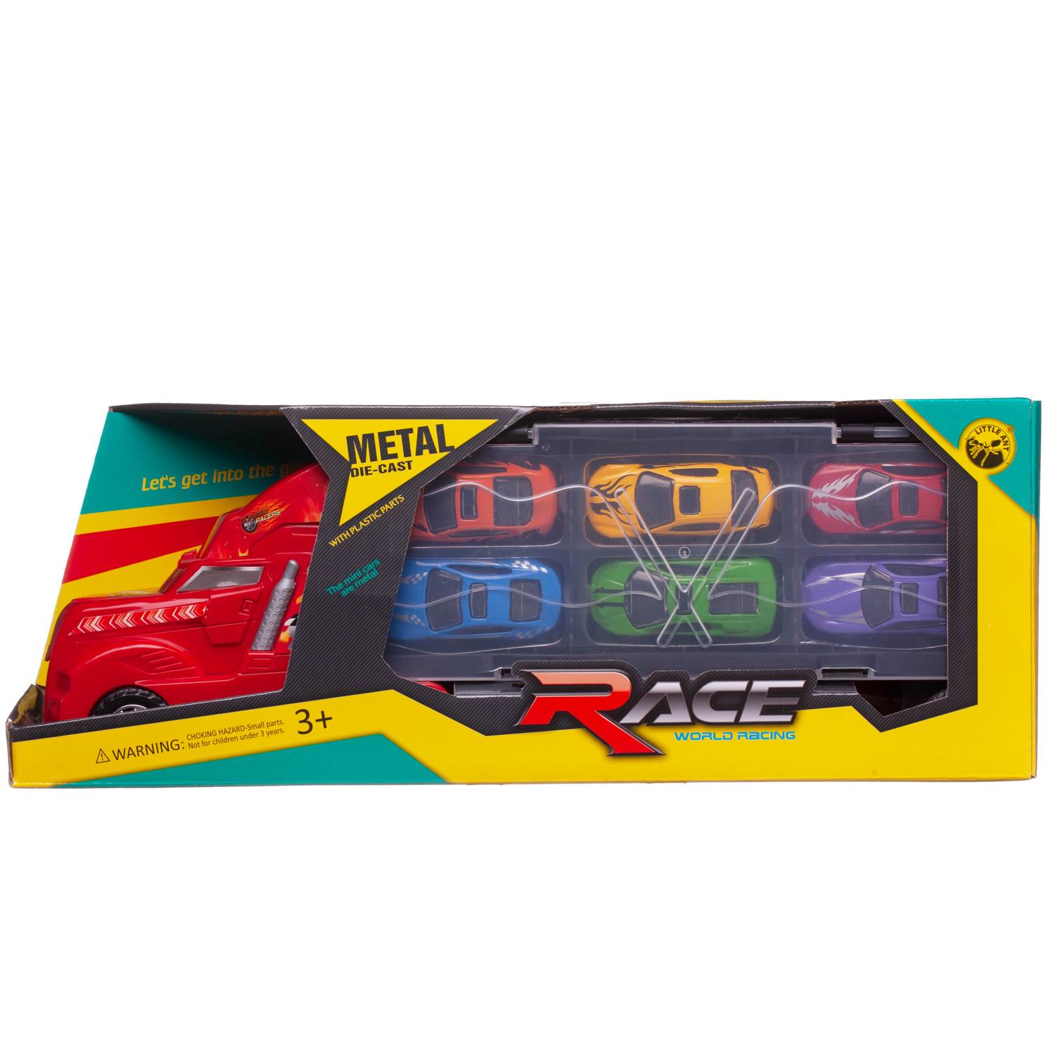 Автовоз Junfa с 6 машинками LA-010 - фото 1