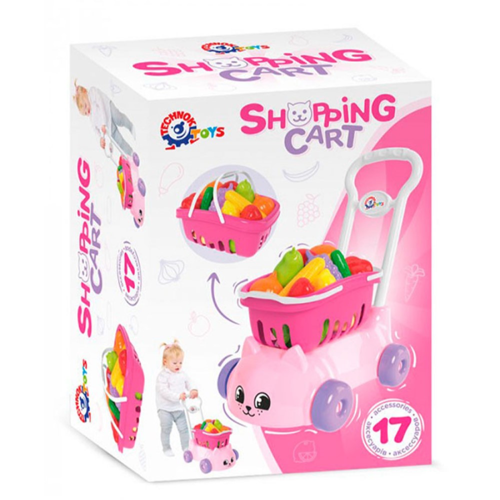 Игровой набор Технок продукты, тележки и корзинки - фото 4