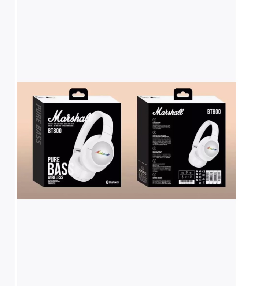 Наушники Bluetooth CASTLELADY беспроводные Marshall bt 800 white - фото 2