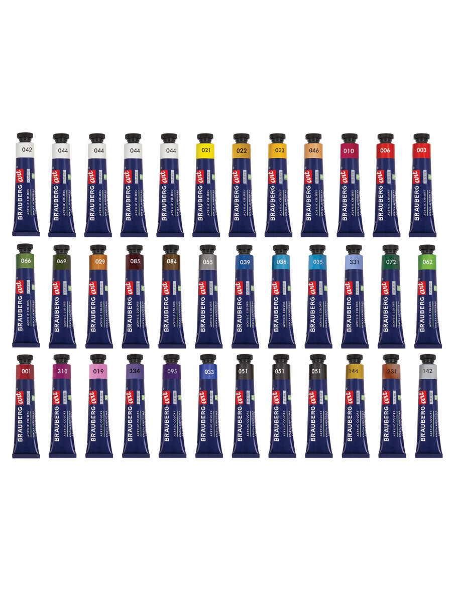 Краски акриловые Brauberg 36 цв. - фото 12