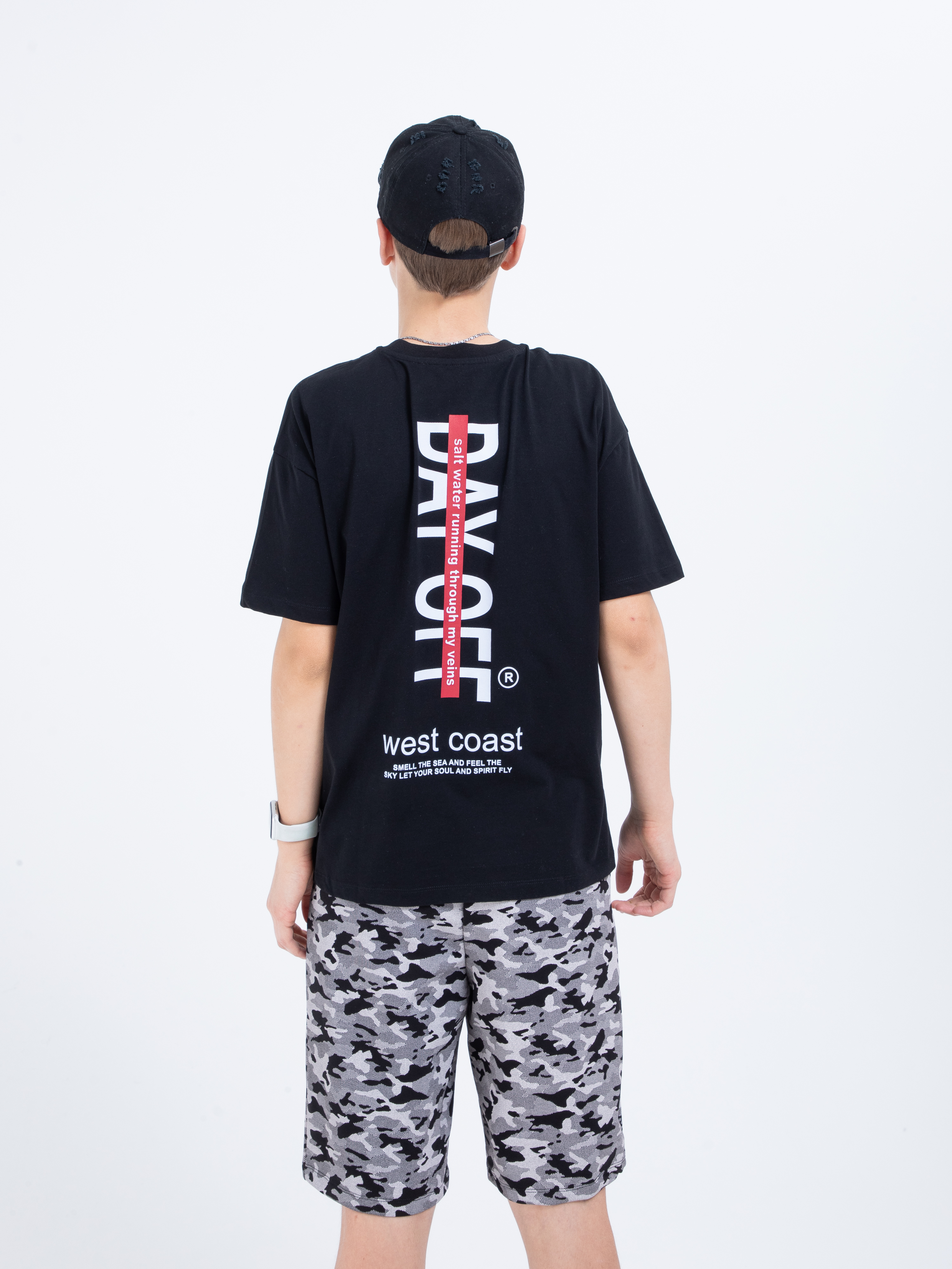 Футболка STELLA MODA 11217_черный - фото 7