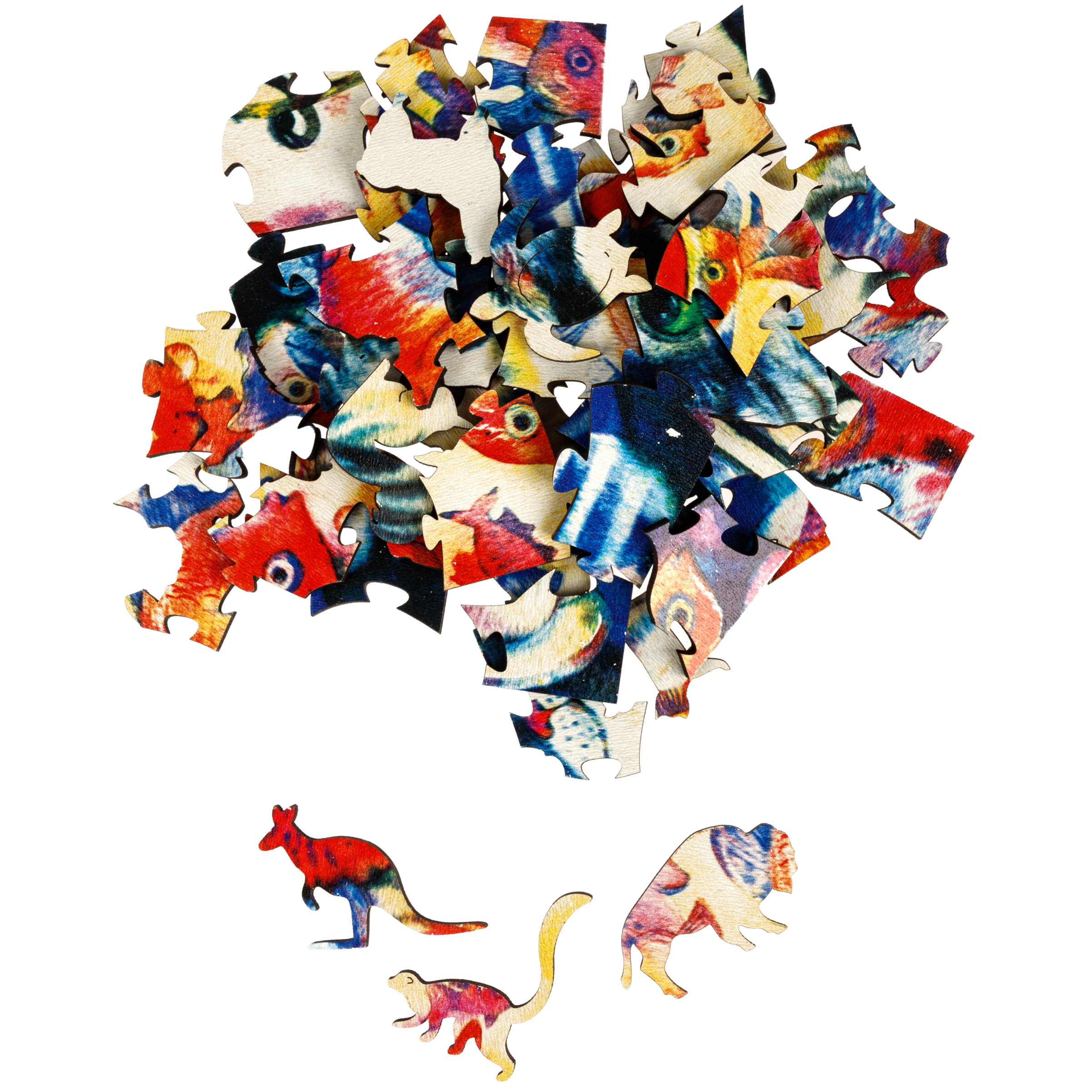 Пазл 1TOY с кошками и котятами для детей деревянный - фото 3