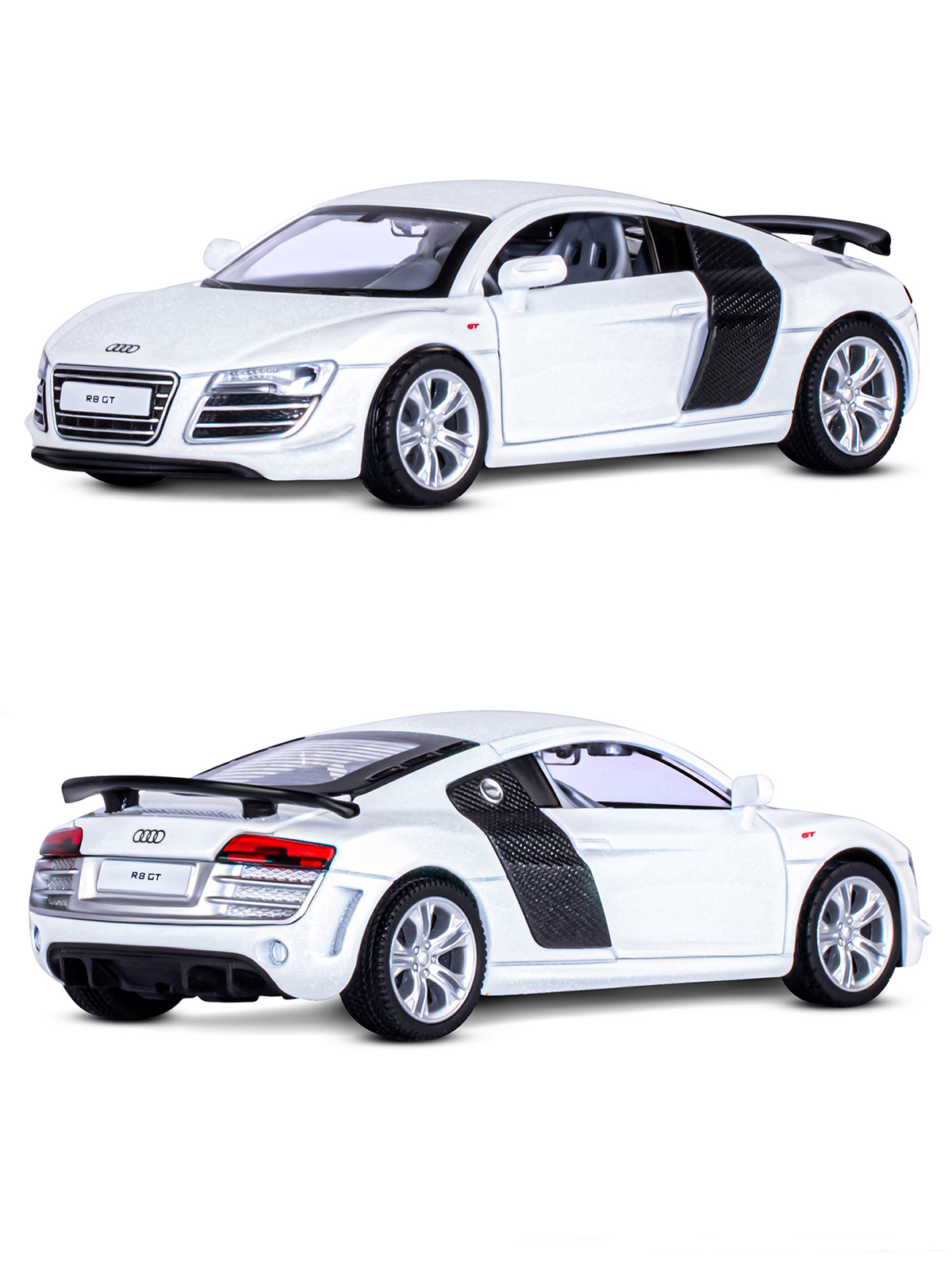 Автомобиль АВТОпанорама Audi R8 GT 1:32 JB1251310 - фото 7