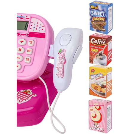 Игровой набор Рыжий кот касса, продукты