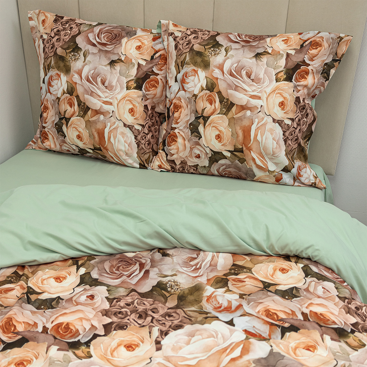 Комплект постельного белья MCotton 1.5-спальный Кармина 4 предм. - фото 2