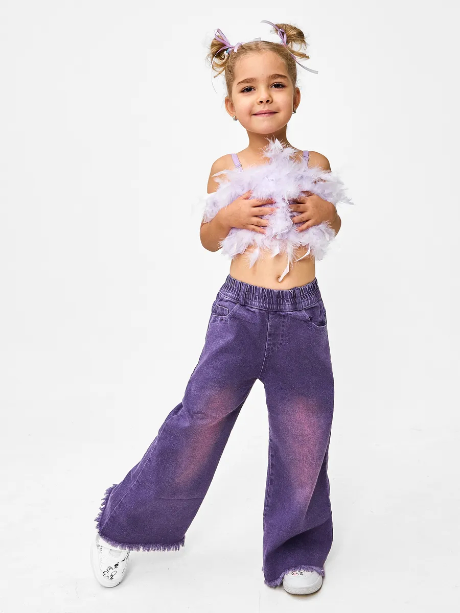 Джинсы RuStyle ДД-джинD6735-фиол - фото 12