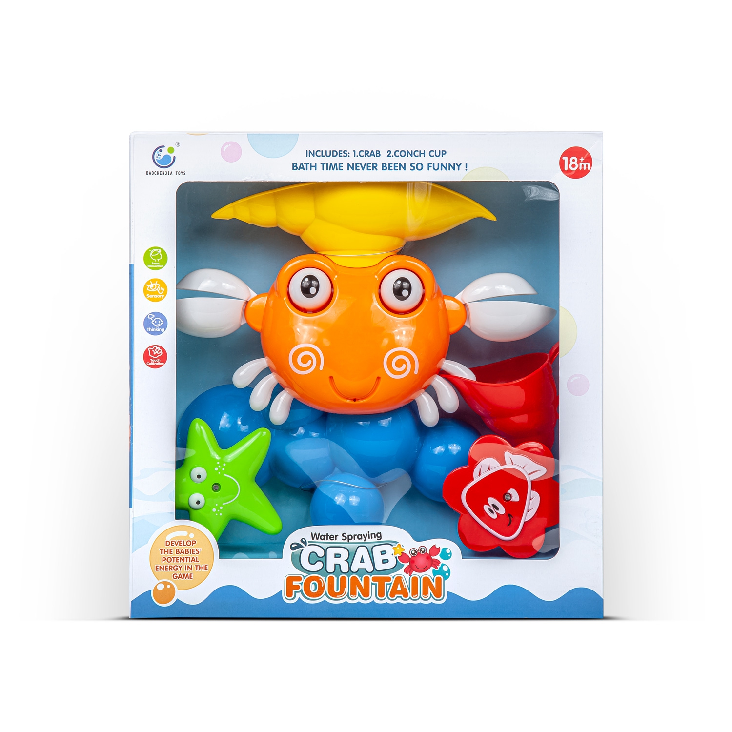 Игрушка BAOCHENJIA TOYS Крабик-фонтанчик - фото 6